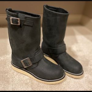 Black Red Wing Shoes Heritage Engineer Boots sz 6
